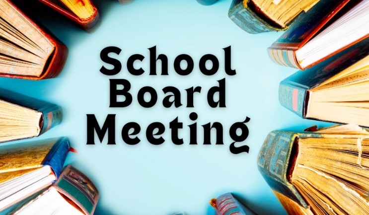 school board meeting, books